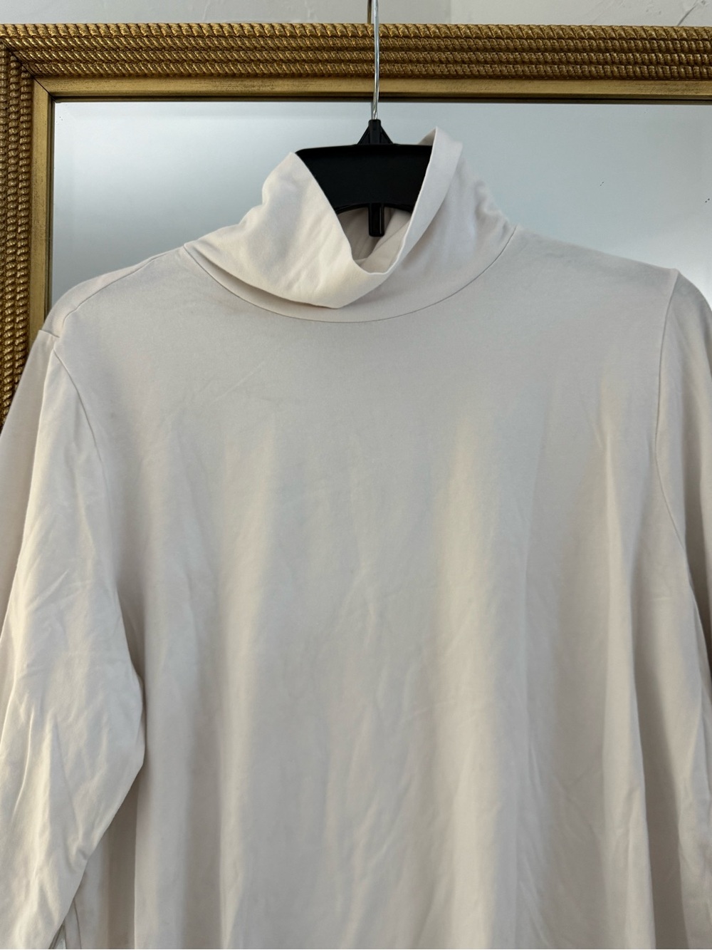 J. Jill Cream Turtleneck Long-Sleeve Top